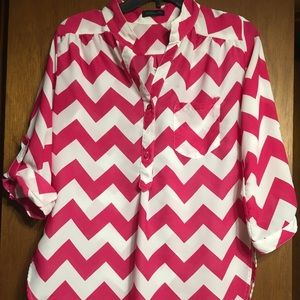 Chevron Tunic Top